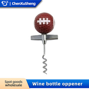 Fcm Cross Border Rugby Golf Wine <b>Opener</b> Zinc Alloy Round Metal Bottle <b>Opener</b> For Wine Opening - Product Image 4