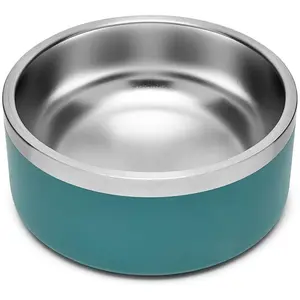 Personalizzato Verniciato a Polvere Ciotola Del Cane 64oz In Acciaio Inox Coibentato Dog Eating Ciotola per Cani Gatti Lager