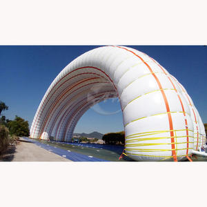 Tienda de estructura de edificio de cúpula de aire inflable grande personalizada para almacenamiento de hangar de helicóptero de publicidad - Product Image 4