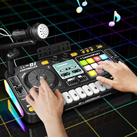 Nouveau jouet de mixage DJ Instruments de musique jouets ensemble de jouets DJ pour enfants avec 12 pistes et 3 styles de musique