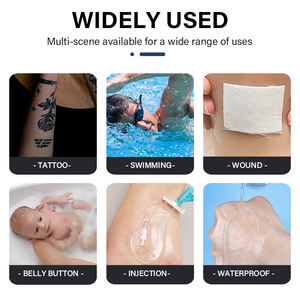 Apósito Transparente de Malla de PU, Impermeable, Adhesivo, de Grado <span class=keywords><strong>M</strong></span>édico, para Reparación de Tatuajes y Piel - Product Image 3