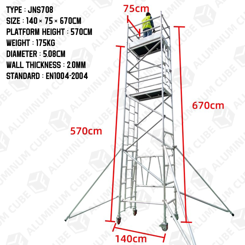 708 Platform height: 570cm