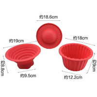 Moule à cupcakes en silicone de qualité alimentaire, sans BPA, résistant à la chaleur, en gros, 3 pièces, moule à gâteaux en forme de cône en spirale