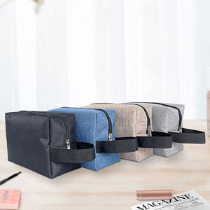 कस्टम लोगो जिपर कॉस्मेटिक आयोजक मेकअप बैग ब्यूटी वॉश पाउच हैंगिंग डॉप किट यात्रा शौचालय बैग महिलाओं और पुरुषों के लिए - Product Image 6