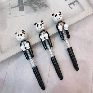 <span class=keywords><strong>Stylo</strong></span> à bille en plastique en forme d'animal, cadeau promotionnel souvenir de Chine, <span class=keywords><strong>stylo</strong></span> <span class=keywords><strong>panda</strong></span> avec lumière LED - Product Image 3