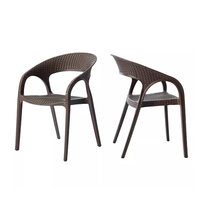 Chaises de jardin contemporaines en PVC pour l'extérieur, idéales pour la maison, le bureau et les appartements