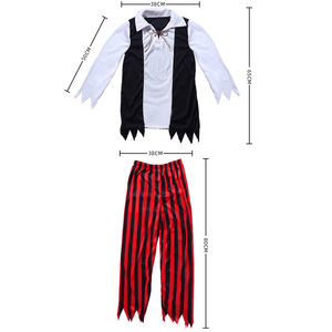 Costume de pirate pour enfants, tenue de style capitaine, déguisement de cosplay pour fête d'Halloween - Product Image 5