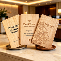 Tarjeta de Membresía Premium de Madera/Bambú con RFID NFC, Mini Etiqueta Grabada con Láser, Resistente al Agua, Personalizada para Hoteles, Oficinas, Pago VIP