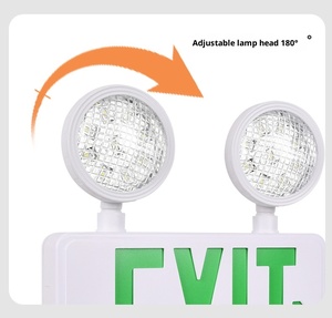 Exit US Regulations Instructions d'urgence en cas d'incendie Hong Kong Macao Taiwan Indicateur d'évacuation <span class=keywords><strong>de</strong></span> sortie LED 3 heures UL Foreign Trade - Product Image 5