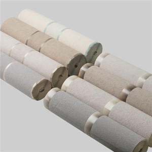 <span class=keywords><strong>Papier</strong></span> <span class=keywords><strong>peint</strong></span> moderne simple en velours de peau de cerf 3D à motifs floraux, ignifuge, imperméable, à rayures horizontales et verticales pour chambre à coucher et salon - Product Image 1