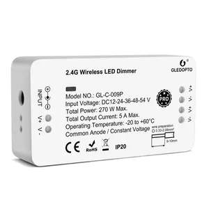 GL-C-009P Gledopto ZigBee Dimmer 12V 24V LED şerit ışık dimeri uyumlu Hubitat LED denetleyici akıllı ev ağ geçidi ile çalışır