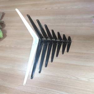 Supporto a L triangolare personalizzato <span class=keywords><strong>per</strong></span> mensole galleggianti, staffe triangolari in metallo da parete <span class=keywords><strong>per</strong></span> pannelli in legno - Product Image 1