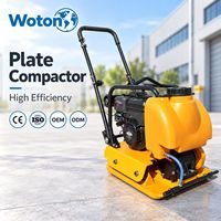 Compacteur à plaques thermiques à essence avec grand réservoir d'eau et roues pour la réparation de chaussées et l'aménagement paysager – Fournisseur direct usine