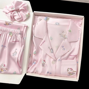 Pijamas personnalisés ensemble de pyjamas 2 pièces à lanières en satin de soie de bambou pour femmes ensemble de vêtements de nuit pour femmes - Product Image 1