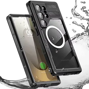 Водонепроницаемый магнитный чехол CHAOYIDIAN IP68 для Samsung Galaxy S25 <span class=keywords><strong>Ultra</strong></span> S24: полностью ударопрочный, пылезащитный, для использования под водой - Product Image 2
