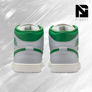 Air Jordan 1 Mid 'Summit White Lucky Green' Chaussures de style décontracté pour hommes Jordan Sneaker - Product Image 4
