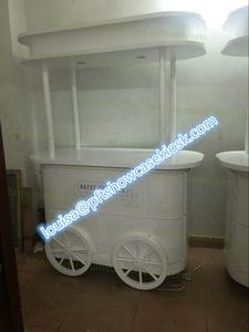 Chariot à café Carnation/Chariot à bonbons/Chariot à hot-dogs et présentoir Chariot à chocolat et bonbons en bois - Product Image 6