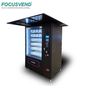 Distributeur automatique intelligent de collations et de boissons pour l'extérieur avec auvent - Product Image 1