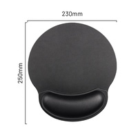 Tapis de souris noir souple à quatre côtés en mousse à mémoire de forme PORON, tapis de souris de jeu avec repose-poignet, tapis de bureau antidérapant en stock pour le bureau et la maison