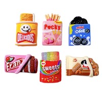 Breloques en résine mignonnes style dessin animé, imitation collation, motif chaton sucré, pour DIY, décorations de coques de téléphone portable et accessoires pour cheveux