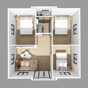 Deepblue Smarthouse Light Steel Frame Casa Kits Casa Prefabricada De Luxo Villas Design Moderno Construção Rápida Casas Pré-fabricadas - Product Image 6