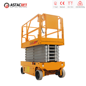 Platform <span class=keywords><strong>Lift</strong></span> Gunting Hidrolik Tenaga Baterai Astaclift, Dapat Bergerak Sendiri, Bersertifikasi <span class=keywords><strong>CE</strong></span>, Tinggi Kerja 6m-14m, Dilengkapi Remote - Product Image 5