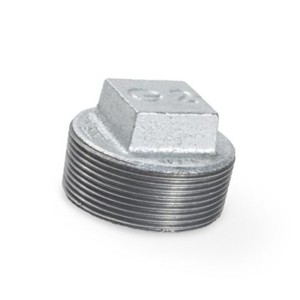 Suministro del Fabricante: Tapón de Tubería Cuadrado de Hierro Maleable Galvanizado BSP, NPT, JIS - Product Image 1