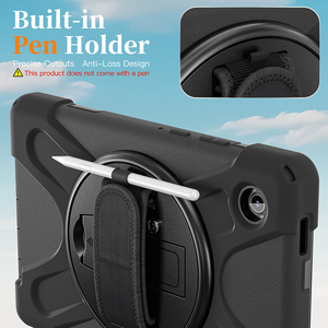 Funda Resistente a Impactos de Silicona con Correa de Mano y Soporte Giratorio Integrado para <span class=keywords><strong>Samsung</strong></span> Galaxy <span class=keywords><strong>Tab</strong></span> A11 8.7 Pulgadas 2025 X130 X135 - Product Image 6