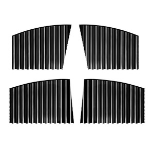 Parasol Magnético para Coche, Cortina Lateral Negra, Plateada, Dorada, de Poliéster Grueso Opaco, para Conductor, Pasajero y Asientos Traseros - Product Image 3