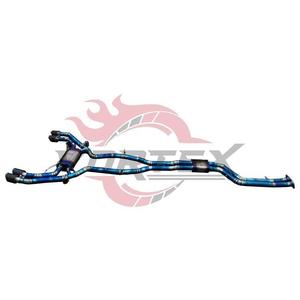 ท่อไอเสียด้านหลังแบบ catback QUAD BLUE ทำจากไทเทเนียม S58 X3M F97 X4M F98 3.0T 2019-2024 - Product Image 3