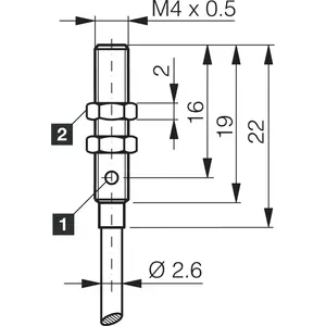 Sensor de proximidad DCC04M0.6PSLK - Product Image 2