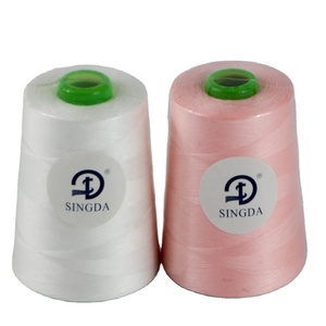 Nhà Máy Bán 100% Spun Polyester 40/2 5000Y Nhà Cung Cấp Sợi Cho Phụ Kiện May Mặc