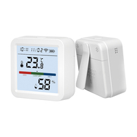 Moniteur de température et d'humidité WiFi Tuya avec écran rétroéclairé, capteur intelligent, détecteur de température et d'humidité, thermo-hygromètre