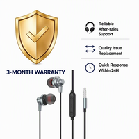 Earbud Berkabel 3.5mm In-Ear dengan Mikrofon Kontrol Volume Kabel TPE Ramah Lingkungan 1.2M Stereo Bass Musik untuk Ponsel PC Podcast G60A