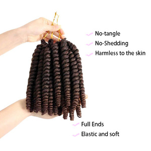 Estensioni per trecce sintetiche 130g Springy Afro Twist Hair Mambo Curls, ignifughe, <span class=keywords><strong>a</strong></span> lunga durata, in fibra <span class=keywords><strong>a</strong></span> bassa temperatura - Product Image 3