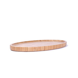 Japanese-style bamboo <b>dinner</b> plate, bread plate, oval bamboo cake <b>tray</b>, fruit and tea <b>tray</b>, snack and coffee <b>tray</b>. - Product Image 1