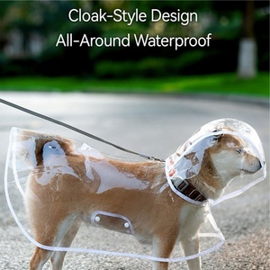 Fabricante Mayorista, Nuevo Impermeable Transparente con Logotipo Personalizado, Disfraz Reflectante Ajustable, Ropa para Perros, Impermeable - Product Image 4