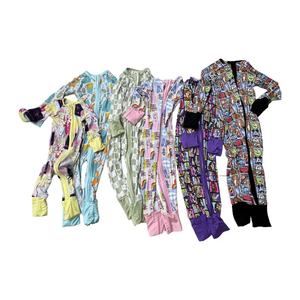 2026 yeni toptan özel 0-16T bambu çocuk giysileri iki yönlü fermuar uzun kollu rahat Unisex pijama - Product Image 4
