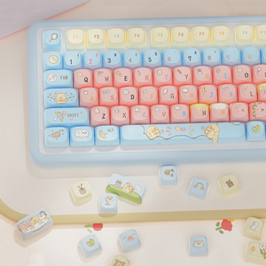 Tùy Chỉnh Anime Dễ Thương Bàn Phím Cơ Khí Keycaps Đặt Nhựa Gốm PBT Key Mũ Trong Suốt Trống Cherry XDA Cấu Hình Thấp Keycaps - Product Image 6