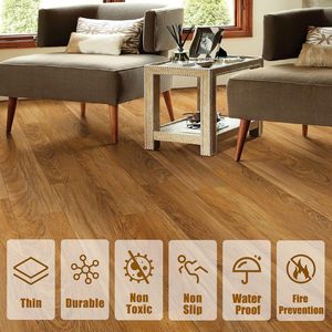 بلاط فينيل فاخر حديث بسمك 2 مم، أرضيات LVT مقاومة للماء، ألواح أرضية من البلاستيك PVC لاصقة للاستخدام الداخلي - Product Image 3