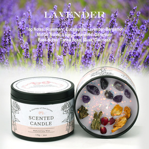 Lanjo Natural Soy Wax Scented <b>Candles</b> 20 Hours Long Lasting Burning Travel Tin <b>Candles</b> for Stress Relief Relaxation BathYoga - Product Image 6