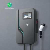 Estación de Carga Inteligente para Vehículos Eléctricos, 22KW AC, con WiFi, RFID, Certificación RoHS, CE, TUV, Tipo 2, Control por Aplicación, Pantalla LCD, WrightCharge