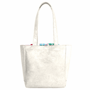 Bolsos Tote Portátiles Resistentes al Agua con Diseño Único y Estampado Personalizado, Bolsos de Mujer de Tela Reciclada de Alta Calidad TYVEK - Product Image 3