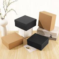 Boîtes en carton rigide de luxe en deux parties, recyclables, taille personnalisée, boîtes cadeaux en papier avec couvercle et base, logo personnalisé