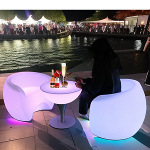 Diseño moderno al aire libre impermeable luminoso ocio <span class=keywords><strong>mesas</strong></span> <span class=keywords><strong>y</strong></span> <span class=keywords><strong>sillas</strong></span> <span class=keywords><strong>para</strong></span> terrazas restaurantes bares - Product Image 4