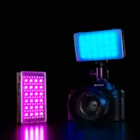 TOLIFO ไฟ Led สี RGB ขนาดพกพา,ไฟลบเงาสำหรับถ่ายภาพในสตูดิโอถ่ายภาพไฟวิดีโอ LED ขนาดเล็กพกพาได้ขนาดกระทัดรัด HF-96RGB