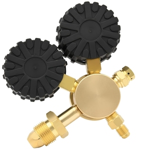 Uweld Vente à chaud Débitmètre Régulateur de <span class=keywords><strong>gaz</strong></span> d'azote CGA580 Raccord d'entrée et cylindre de raccord évasé mâle 1/4" - Product Image 3