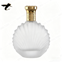 Flacon pulvérisateur en verre mat/givré transparent de haute qualité 500 ml avec bouchon à vis, capacité personnalisable pour le brandy