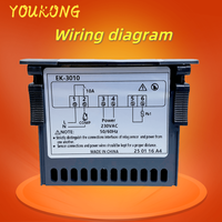 Nouvelle arrivée EK-3010 contrôleur de température numérique intelligent Contrôleurs de thermostat de chauffage de réfrigération avec capteur