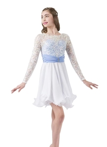 Traje de Danza Lírica <span class=keywords><strong>para</strong></span> <span class=keywords><strong>Niñas</strong></span> y Damas, Estilo Nuevo, <span class=keywords><strong>para</strong></span> <span class=keywords><strong>Canciones</strong></span> y Clubes - Product Image 4